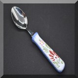 P52. Quimper spoon and knife. Knife not marked. 6” - $10 